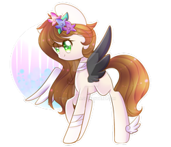 Size: 1024x880 | Tagged: safe, artist:twily-star, oc, oc only, species:pegasus, species:pony, colored wings, female, mare, multicolored wings, simple background, solo, transparent background, watermark, winged hooves