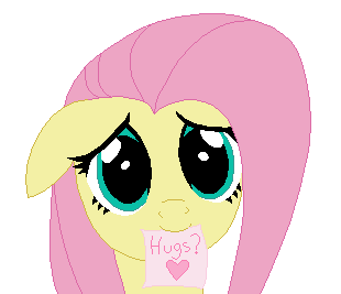 Size: 310x267 | Tagged: safe, artist:tomdantherock, character:fluttershy, animated, bronybait, cute, eye shimmer, female, floppy ears, heart, hug, hug request, mouth hold, open mouth, shyabetes, simple background, smiling, solo, transparent background