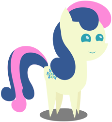 Size: 3000x3242 | Tagged: safe, artist:scourge707, character:bon bon, character:sweetie drops, species:earth pony, species:pony, female, mare, pointy ponies, simple background, smiling, solo, transparent background, vector