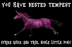 Size: 700x456 | Tagged: safe, artist:trini-mite, character:tempest shadow, my little pony: the movie (2017), bittersweet, dunces and dragons, spongebob squarepants, tempest gets her horn back, tempest now has a true horn