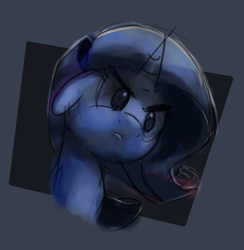 Size: 2422x2480 | Tagged: dead source, safe, artist:aemantaslim, character:rarity, species:pony, newbie artist training grounds, angry, atg 2017, bust, female, solo