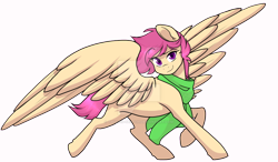 Size: 1024x596 | Tagged: safe, artist:twisted-sketch, oc, oc only, oc:warm embrace, species:pegasus, species:pony, bronycon2017, commission, watermark