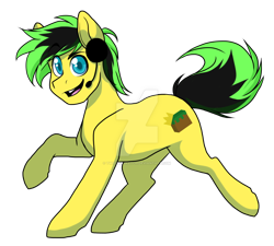 Size: 1024x922 | Tagged: safe, artist:twisted-sketch, oc, oc only, species:earth pony, species:pony, bronycon2017, commission, headset, male, solo, stallion, watermark