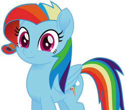 Size: 1780x1554 | Tagged: safe, artist:peahead, character:rainbow dash, species:pegasus, species:pony, episode:newbie dash, g4, my little pony: friendship is magic, my little pony: the movie (2017), cute, dashabetes, female, mare, movie accurate, rainbow fash, simple background, solo, transparent background, vector