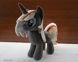 Size: 3781x3020 | Tagged: safe, artist:egalgay, oc, oc only, oc:velvet remedy, species:pony, species:unicorn, fallout equestria, fanfic, female, horn, irl, mare, photo, plushie, solo
