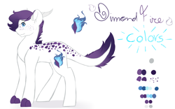 Size: 8000x5000 | Tagged: safe, artist:mah521, oc, oc only, oc:diamond fire, parent:rarity, parent:spike, parents:sparity, species:dracony, absurd resolution, hybrid, interspecies offspring, male, offspring, reference sheet, solo