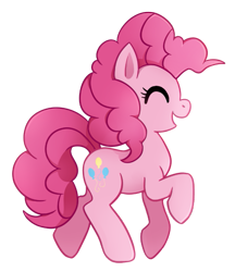 Size: 491x568 | Tagged: safe, artist:tsurime, character:pinkie pie, species:earth pony, species:pony, cute, diapinkes, eyes closed, female, mare, open mouth, profile, simple background, solo, transparent background