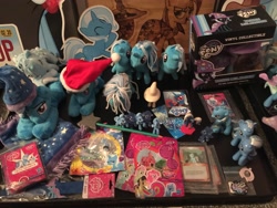 Size: 3264x2448 | Tagged: safe, artist:judhudson, artist:ramivic, character:trixie, blind bag, card game, diecut, enterplay, funko, funko mystery minis, funrise, hasbro, id card, irl, magazine toy, merchandise, metallic, multeity, photo, plushie, prototype, pyrography, toy, traditional art, trixie army, trixie day, woodwork