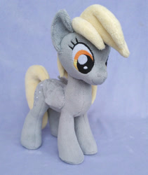 Size: 1367x1623 | Tagged: safe, artist:doctorkoda, character:derpy hooves, species:pegasus, species:pony, irl, photo, plushie, smiling, solo