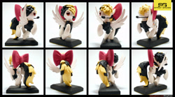 Size: 3600x2000 | Tagged: safe, artist:prodius, character:songbird serenade, my little pony: the movie (2017), craft, female, figurine, headworn microphone, irl, microphone, photo, sculpey, sculpture, show accurate, solo, spread wings, traditional art, wings