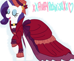 Size: 1024x853 | Tagged: safe, artist:xxfluffypachirisuxx, character:rarity, species:pony, episode:a hearth's warming tail, g4, my little pony: friendship is magic, clothing, dress, female, merry, simple background, solo, transparent background