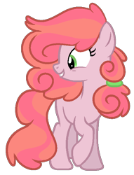 Size: 493x644 | Tagged: safe, artist:marielle5breda, oc, oc only, parent:applejack, parent:pinkie pie, parents:applepie, species:earth pony, species:pony, female, magical lesbian spawn, mare, offspring, simple background, solo, transparent background