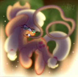 Size: 3449x3401 | Tagged: safe, artist:bubbly-storm, character:applejack, female, lasso, rope, solo
