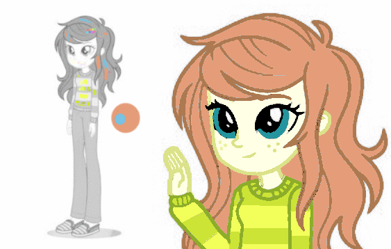 Size: 563x358 | Tagged: safe, artist:trini-mite, derpibooru original, character:wallflower blush, g4, my little pony: equestria girls, my little pony:equestria girls, a friendship to remember, animated, color detection, female, gif