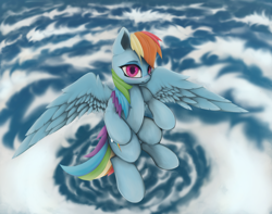 Size: 1272x1000 | Tagged: safe, artist:hitbass, character:rainbow dash, cloud, cloudy, female, flying, solo, spread wings, wings