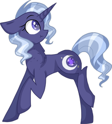 Size: 1232x1370 | Tagged: safe, artist:thepegasisterpony, oc, oc only, oc:deity, parent:rarity, parent:star hunter, species:pony, species:unicorn, chest fluff, female, looking back, mare, offspring, raised hoof, raised leg, simple background, solo, transparent background