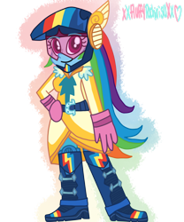 Size: 1024x1229 | Tagged: safe, artist:xxfluffypachirisuxx, character:rainbow dash, equestria girls:friendship games, g4, my little pony: equestria girls, my little pony:equestria girls, clothing, cute, dashabetes, female, motocross outfit, simple background, solo, transparent background