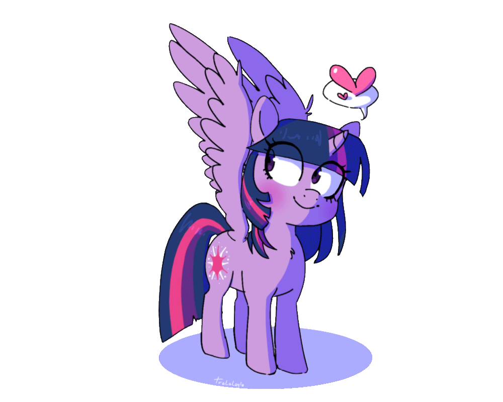 Size: 1000x800 | Tagged: safe, artist:szafir87, artist:tralalayla, character:twilight sparkle, character:twilight sparkle (alicorn), species:alicorn, species:pony, animated, blushing, cute, female, flapping wings, gif, heart, mare, simple background, smiling, solo, transparent background, twiabetes