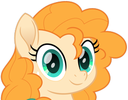 Size: 1016x796 | Tagged: safe, artist:peahead, character:pear butter, species:earth pony, species:pony, my little pony: the movie (2017), bust, cute, dawwww, female, hnnng, mare, movie accurate, pearabetes, portrait, simple background, smiling, solo, transparent background, vector