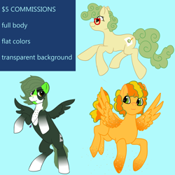 Size: 3500x3500 | Tagged: safe, artist:kiwiscribbles, oc, species:pony, advertisement, commission