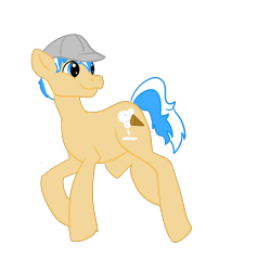 Size: 2048x2048 | Tagged: safe, artist:kiwiscribbles, oc, oc only, oc:vanilla daze, species:pony, clothing, cutie mark, hat, male, simple background, solo, stallion, transparent background