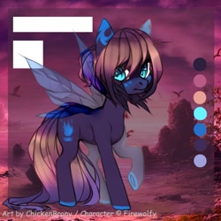 Size: 724x724 | Tagged: safe, artist:chickenbrony, oc, oc only, oc:lumina flare, species:pony, adoptable, blue eyes, fairy, fairy pony, female, looking at you, mare