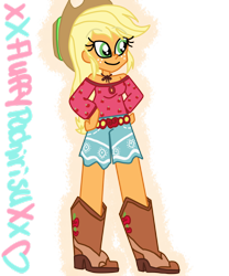 Size: 1024x1229 | Tagged: safe, artist:xxfluffypachirisuxx, character:applejack, episode:life is a runway, g4, my little pony: equestria girls, my little pony:equestria girls, clothing, female, simple background, solo, transparent background