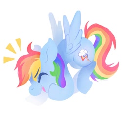Size: 1080x1080 | Tagged: safe, artist:sharmie, character:rainbow dash, species:pegasus, species:pony, cute, dashabetes, eyes closed, female, mare, solo