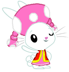 Size: 271x281 | Tagged: safe, artist:drypony198, character:angel bunny, species:rabbit, toadette