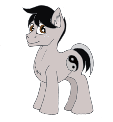 Size: 5475x5914 | Tagged: safe, artist:summerium, oc, oc only, oc:spartan, species:earth pony, species:pony, absurd resolution, freckles, male, mixed media, smiling