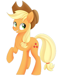 Size: 2208x2872 | Tagged: safe, artist:beashay, character:applejack, species:pony, female, high res, simple background, solo, transparent background