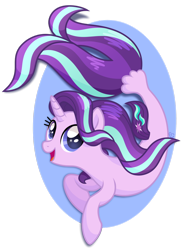 Size: 1024x1365 | Tagged: safe, artist:equinepalette, character:starlight glimmer, species:pony, species:seapony (g4), species:unicorn, cute, female, glimmerbetes, seaponified, seapony starlight glimmer, simple background, smiling, solo, species swap, transparent background