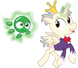 Size: 938x820 | Tagged: safe, artist:alisonwonderland1951, species:alicorn, species:pony, crossover, king candy, magic, ponified, sour bill, sugar rush, wreck-it ralph