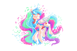 Size: 7200x4800 | Tagged: safe, artist:thefloatingtree, character:princess celestia, species:alicorn, species:pony, newbie artist training grounds, absurd resolution, atg 2018, female, mare, solo