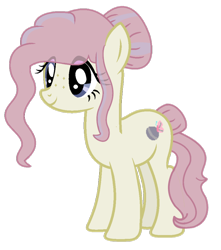Size: 800x904 | Tagged: safe, artist:crystalponyart7669, oc, parent:fluttershy, parent:marble pie, parents:marbleshy, species:earth pony, species:pony, female, magical lesbian spawn, mare, offspring, simple background, solo, transparent background