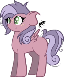 Size: 809x970 | Tagged: safe, artist:thepegasisterpony, oc, oc:amethyst apple, parent:big macintosh, parent:marble pie, parents:marblemac, species:pegasus, species:pony, female, filly, offspring, simple background, solo, transparent background
