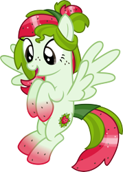 Size: 5000x6971 | Tagged: safe, artist:pilot231, oc, oc only, oc:watermelana, species:pegasus, species:pony, absurd resolution, flying, freckles, gradient hooves, simple background, solo, spread wings, transparent background, vector, wings