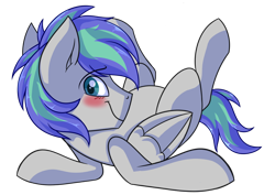 Size: 1024x724 | Tagged: safe, artist:aidraws, oc, oc:storm feather, species:pegasus, species:pony, blushing, male, simple background, solo, stallion, transparent background