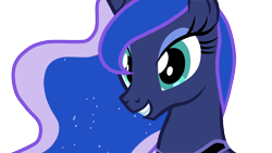Size: 5000x2812 | Tagged: safe, artist:junkiesnewb, character:princess luna, absurd resolution, female, simple background, smiling, solo, transparent background, vector