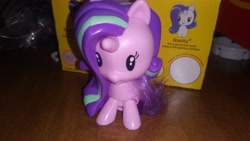 Size: 4160x2340 | Tagged: safe, artist:ponylover88, character:rarity, character:starlight glimmer, character:twilight sparkle, cutie mark crew, female, happy meal, irl, mc donald's toys, mcdonald's, mcdonald's happy meal toys, photo, toy