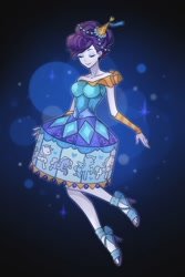 Size: 1000x1500 | Tagged: safe, artist:dcon, character:rarity, episode:the other side, g4, my little pony: equestria girls, my little pony:equestria girls, beautiful, carousel dress, clothing, dress, eyes closed, fabulous, female, high heels, open-toed shoes, sandals, shoes, simple background, solo