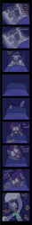 Size: 1001x6860 | Tagged: safe, artist:crazynutbob, character:cheese sandwich, character:pinkie pie, species:pony, bed, comic, crawling, creepy, creepy smile, dark, fear, head tilt, miraculous ladybug, night, pillow, reference, screaming, shrunken pupils, sleep talking, sleeping, smiling, sweat, wall eyed