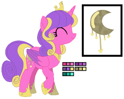 Size: 502x399 | Tagged: safe, artist:awoomarblesoda, character:princess skyla, parent:princess cadance, parent:shining armor, parents:shiningcadance, species:pony, female, offspring, simple background, solo, transparent background