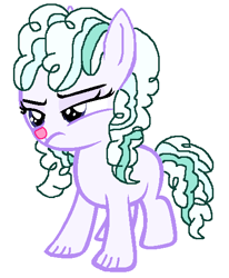 Size: 433x525 | Tagged: safe, artist:drypony198, oc, oc:starxie, parent:angel bunny, parent:starlight glimmer, parents:starbunny, interspecies offspring, offspring, simple background, solo, white background