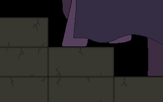 Size: 320x200 | Tagged: safe, artist:herooftime1000, oc, oc only, oc:bittersweet nocturne, animated, cloak, clothing, gif, loop, octavia in the underworld's cello, pixel art, simple background, solo, stairs