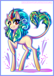 Size: 2893x4092 | Tagged: safe, artist:minamikoboyasy, character:rain shine, species:kirin, episode:sounds of silence, g4, my little pony: friendship is magic, female, solo