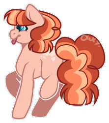 Size: 821x925 | Tagged: safe, artist:owl-clockwork, oc, parent:cheese sandwich, parent:pinkie pie, parents:cheesepie, species:earth pony, species:pony, female, mare, offspring, simple background, solo, transparent background