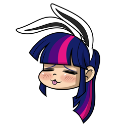 Size: 4000x4000 | Tagged: safe, artist:mamandil, artist:megasweet, character:twilight sparkle, absurd resolution, bunny ears, female, humanized, simple background, solo, transparent background, vector