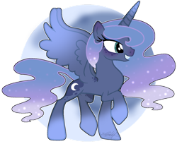 Size: 1024x834 | Tagged: safe, artist:leanne264, base used, character:princess luna, species:pony, alternate design, female, solo