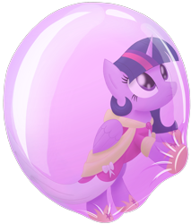 Size: 1834x2153 | Tagged: safe, artist:bladedragoon7575, character:twilight sparkle, character:twilight sparkle (alicorn), species:alicorn, species:pony, bubble, clothing, coronation dress, dress, hoof shoes, in bubble, simple background, transparent background, trapped